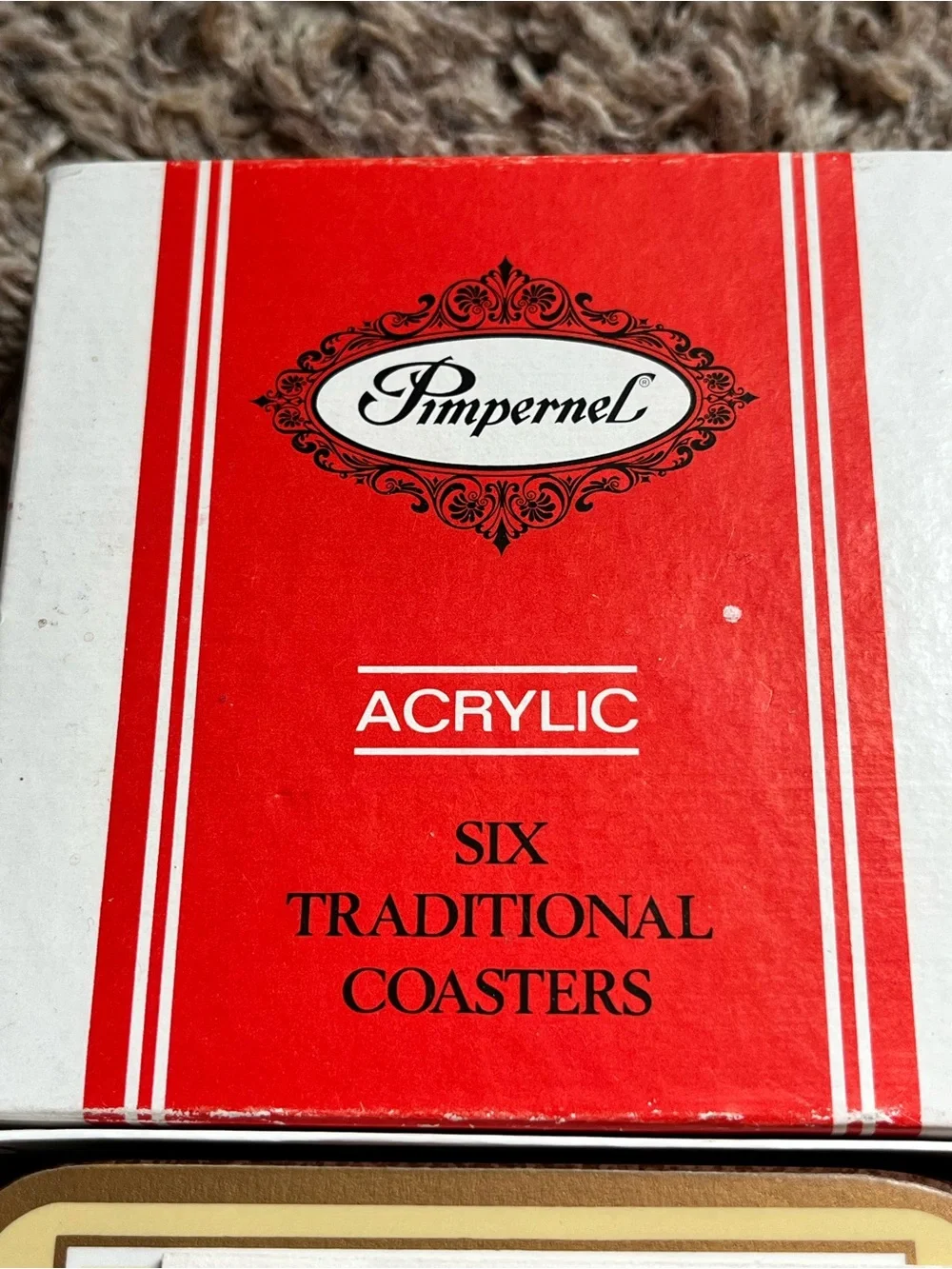Pimpernel 6 English Cottages Deluxe Finish Coasters 4 1/8